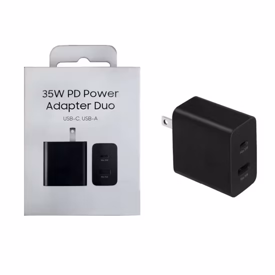 EU 미국 영국 휴대용 빠른 모바일 충전 아이폰에 대 한 듀얼 유형 C 여행 전원 어댑터 Pd40W USB C 벽 충전기
