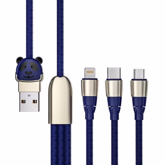 OEM/ODM 120W 6A USB 데이터 케이블 아연 합금 유형 C 두꺼운 LED 표시기 고속 전화 충전 데이터 케이블